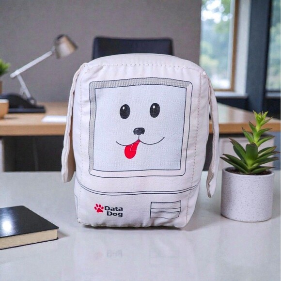 Vintage Data Dog Plush 1990s Apple Retro Computer Ad Toy Rare Collectible - Picture 1 of 9